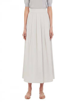 Peserico - Off White Pleated Midi Skirt