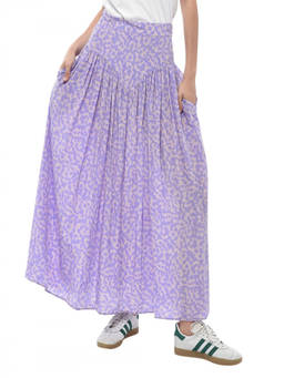 Stella McCartney - Purple Abstract Maxi Skirt