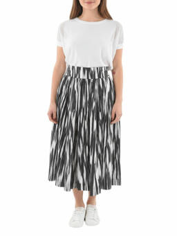 Woolrich - Blackwhite Abstract Midi Skirt (24)