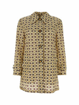 Gucci - Multi-Color Printed Nylon Overcoat (L)