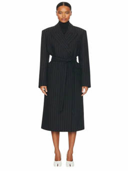 Acne Studios - Black Peaked Lapel Trench Coat