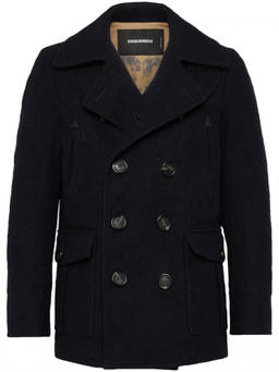 Dsquared2 - Dark Navy Wool Coat (2XL)