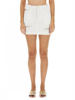 Dolce&Gabbana - White Distressed Mini Skirt (26)