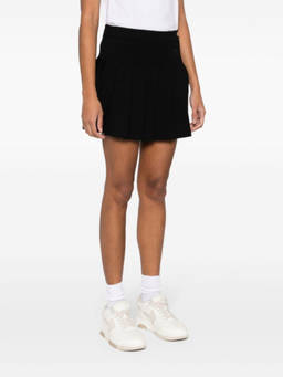 Palm Angels - Black Monogram Pleated Skirt