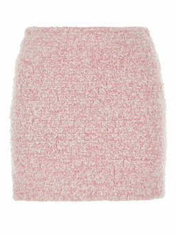 Balenciaga - Pink Tweed Mini Skirt