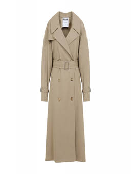 Moschino - Beige Cotton Nylon Coat (XS)