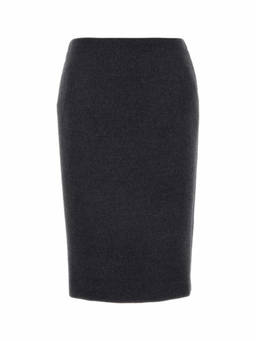 Gucci - Dark Grey Embroidered Wool And Silk Skirt (28)