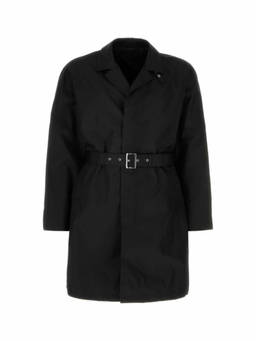 PRADA - Black Re-Nylon Trench Coat (2XL)