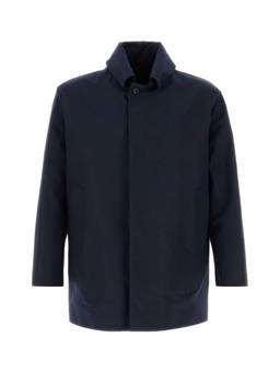 PRADA - Navy Blue Regular Overcoat