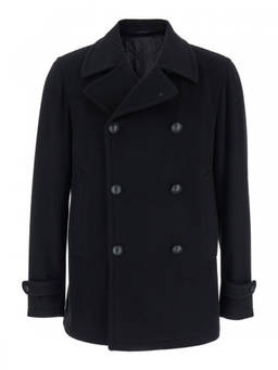 Tagliatore - Black Double-Breasted Coat