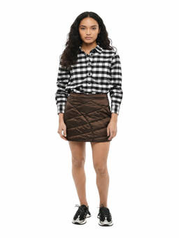 Woolrich - Brown Quilted Mini Skirt
