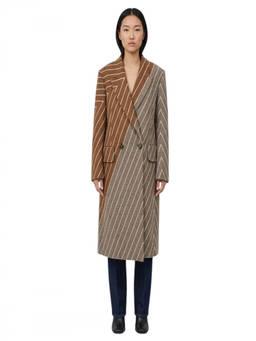 Stella McCartney - Brown Stripes Trench Coat