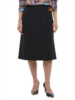 Stella McCartney - Black Solid Midi Skirt