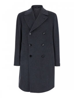 Tagliatore - Dark Grey Notched Lapel Coat