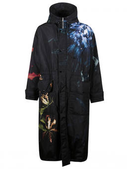Dries Van Noten - Black Printed Coat (L)