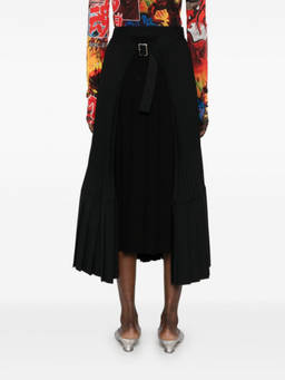 Junya Watanabe - Black Pleated Midi Skirt (26)