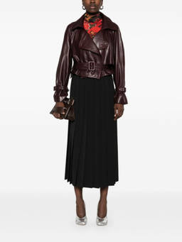 Junya Watanabe - Black Pleated Midi Skirt (26)