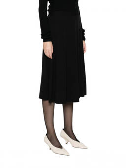 Toteme - Black Solid Midi Skirt