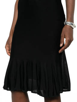 Toteme - Black Knitted Midi Skirt