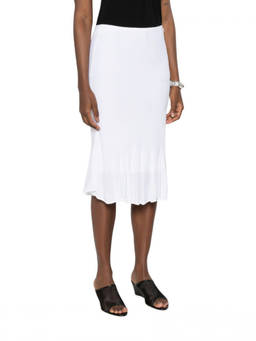 Toteme - White Knitted Midi Skirt