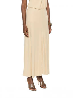 Toteme - Beige Solid Maxi Skirt