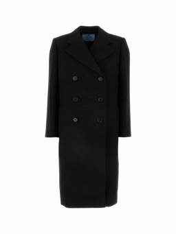 PRADA - Black Virgin Wool Coat