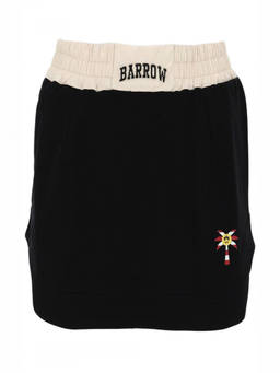 Barrow'S - Black Graphic Mini Skirt
