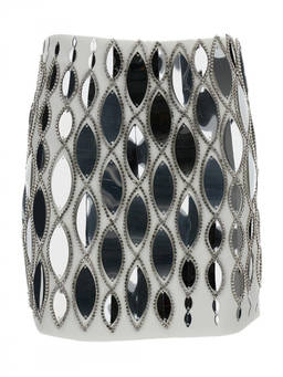 Des Phemmes - White Embellished Mini Skirt (28)