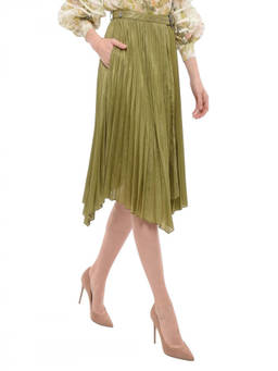 Andersson Bell - Green Pleated Midi Skirt (24)