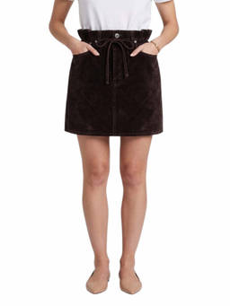 Miu Miu - Brown Solid Mini Skirt
