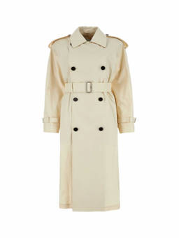 Burberry - White Double Breasted Trench Coat (XS)