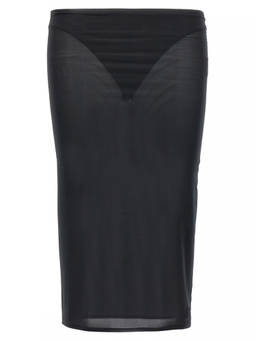 Courreges - Black Second Skin Skirt (28)