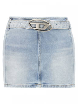 Diesel - Light Blue De-Flip-S Denim Miniskirt
