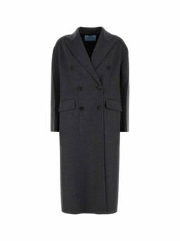 PRADA - Dark Grey Double-Breasted Coat (M)