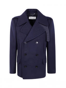 Dries Van Noten - Blue Double-Breasted Coat