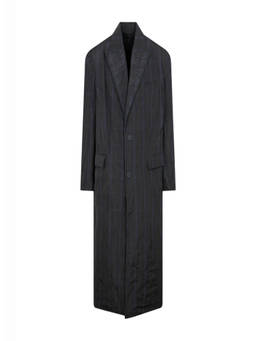 Balenciaga - Grey Single-Breasted Coat (S)