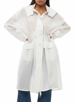 Ferragamo - White Hood Trench Coat (S)