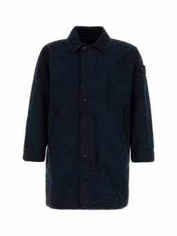 Stone Island - Midnight Blue Solid Trench Coat