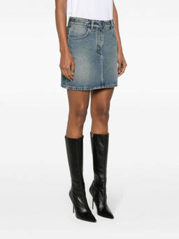 Givenchy - Navy Blue Denim Mini Skirt