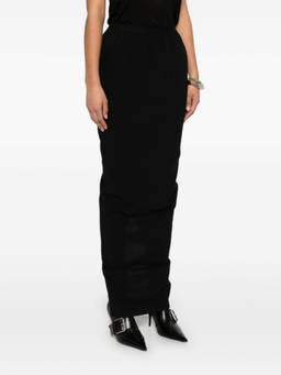 Rick Owens - Black Soft Pillar Long Skirt