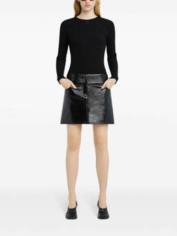 Courreges - Black Belted Mini Skirt
