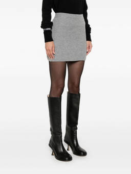 Sportmax - Grey Wool Knitted Skirt