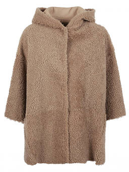 Enes - Brown Alice Suede Leather Coat (L)