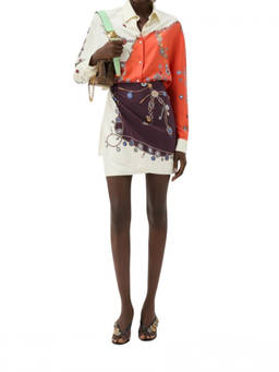 Versace - Multi-Color Printed Mini Skirt
