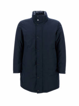 Herno - Dark Blue Regular Coat