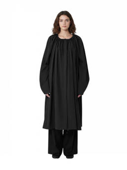 Toteme - Black Round Neck Trench Coat (S)