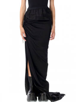 Rick Owens - Black Draped Skirt (28)