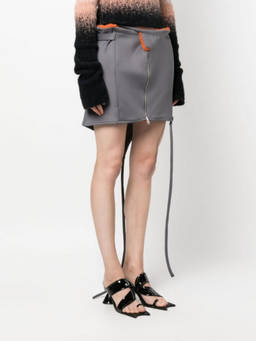 Ottolinger - Grey Zipped Mini Skirt
