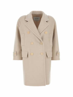 Max Mara - Beige Wool Blend Nogara Coat (M)