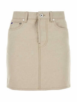 Burberry - Sand Denim Mini Skirt